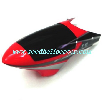 mjx-t-series-t11-t611 helicopter parts head cover (red color)